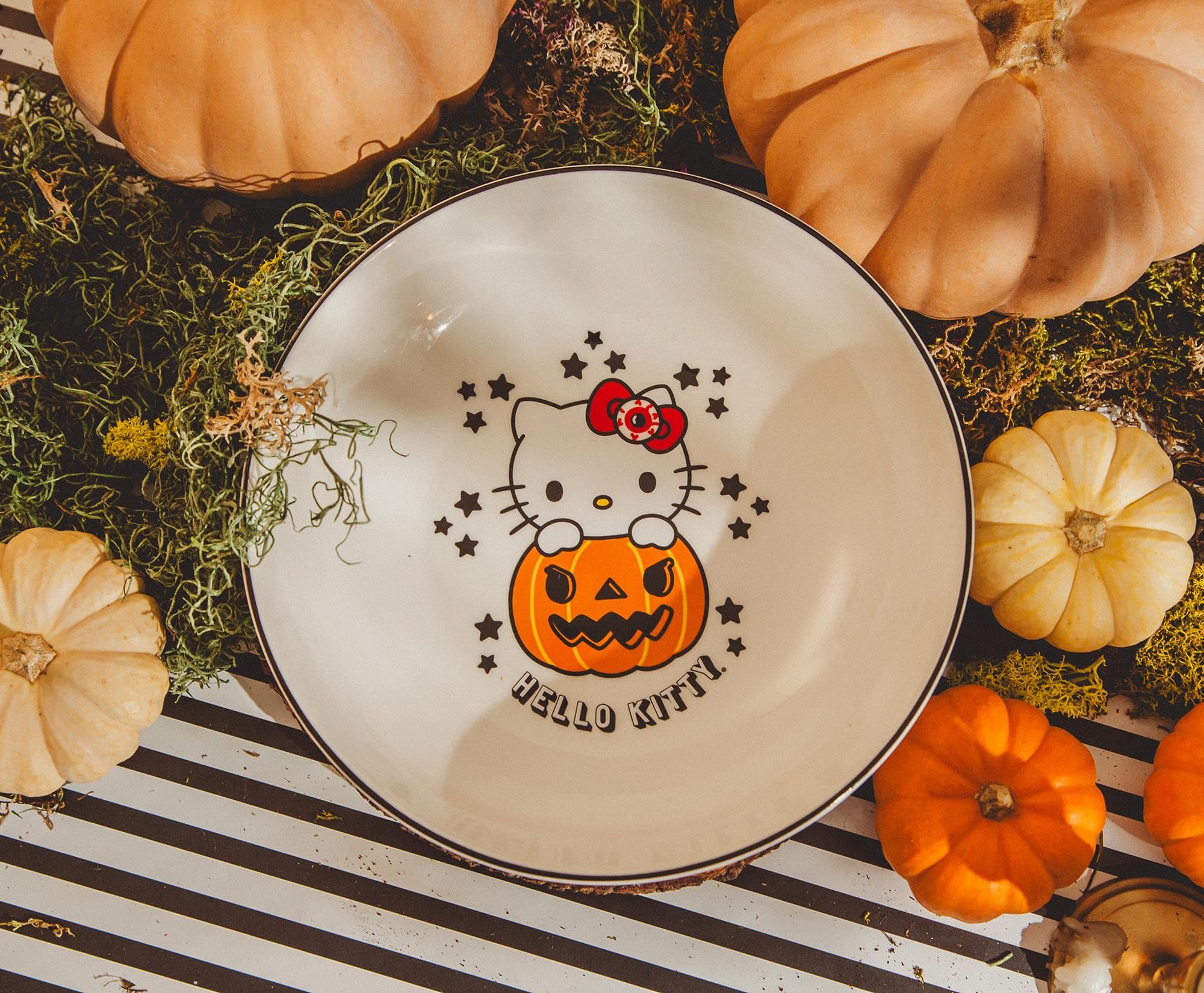 Foto 7 | Cuenco Para Cenar Sanrio Hello Kitty Pumpkin Boo, 23 Cm, Cerámica - Venta Internacional.