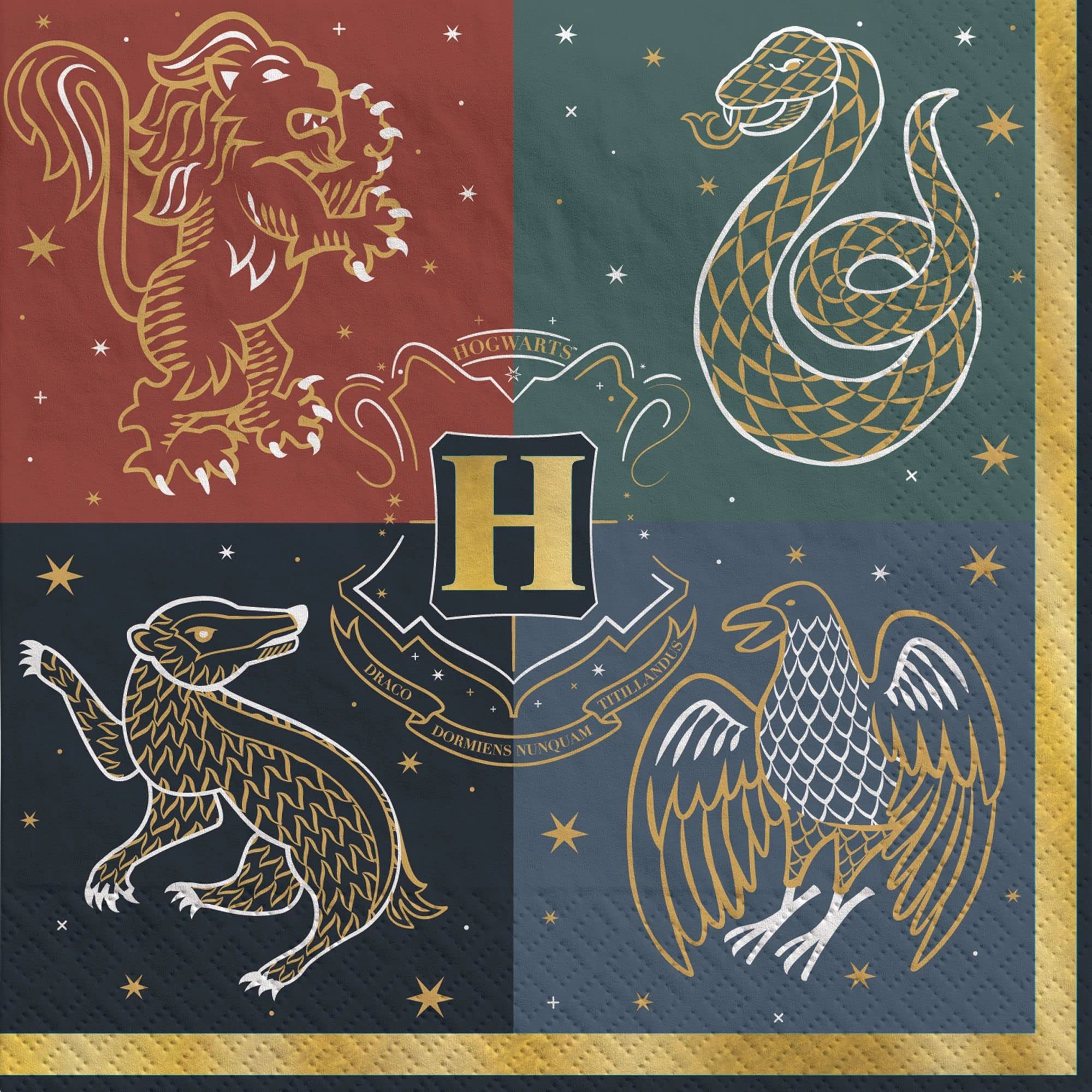 Servilletas De Papel Para Fiestas Amscan Harry Potter Hogwarts United - Venta Internacional. $385