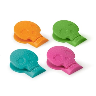 Foto 2 | Clips Para Bolsas Originales De Fred Snack Spirits Con Diseño Del Día De Los Muertos - Venta Internacional.
