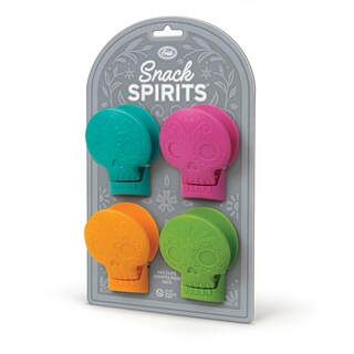 Foto 5 | Clips Para Bolsas Originales De Fred Snack Spirits Con Diseño Del Día De Los Muertos - Venta Internacional.