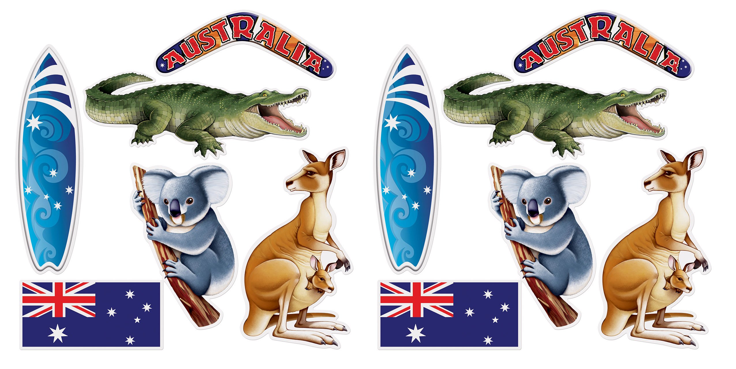 Foto 1 | Decoración De Pared Beistle, Papel Australiano Recortado, Día De Australia - Venta Internacional.