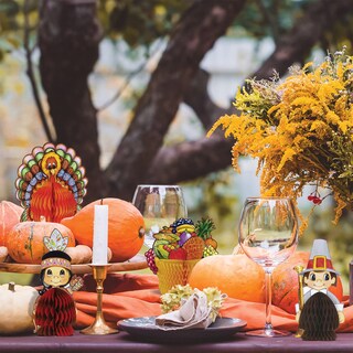 Foto 5 | Decoraciones De Acción De Gracias Beistle Mini Pilgrim & Turkey X4 - Venta Internacional.