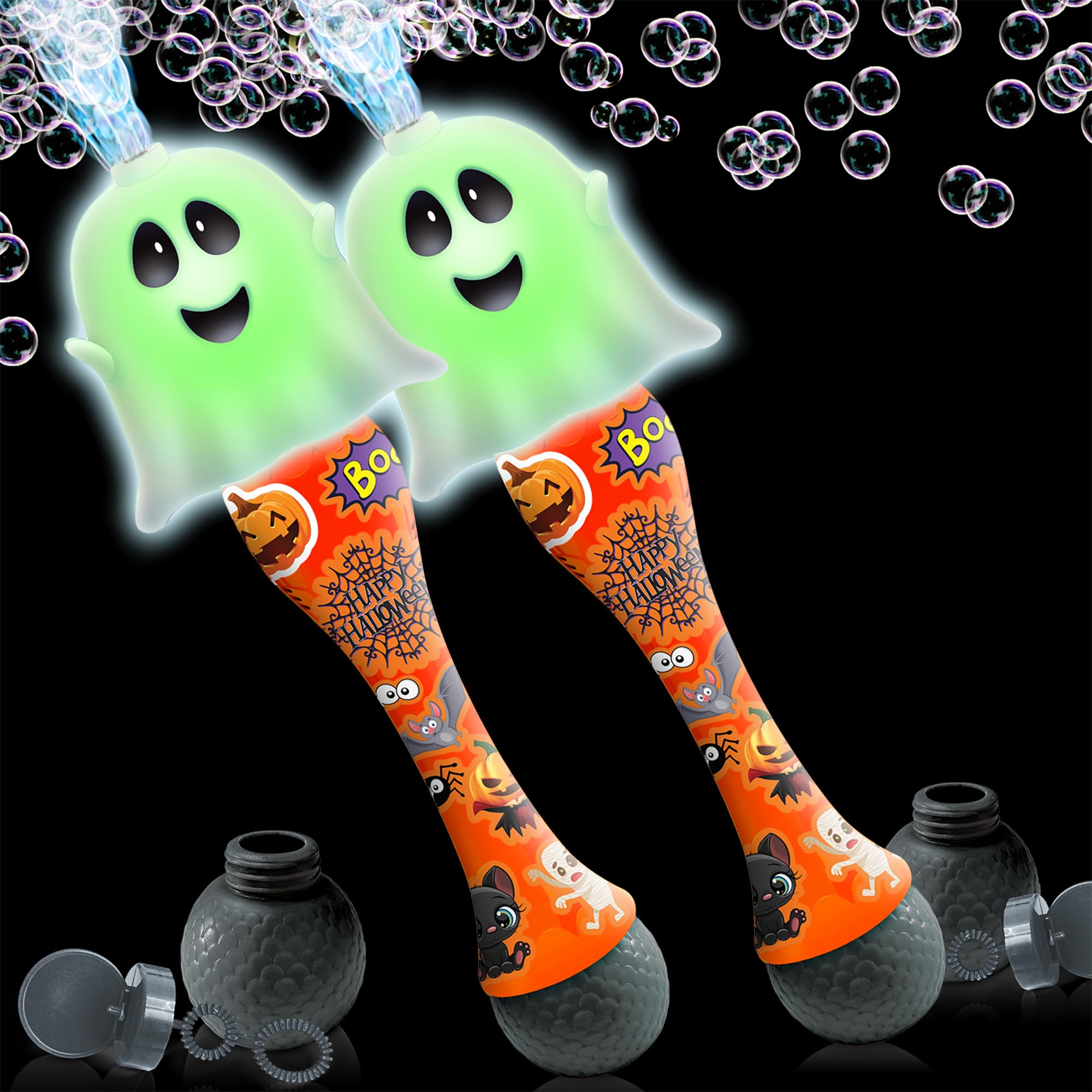 Foto 2 pulgar | Bubble Wand Artcreativity Halloween, 14 Cm, Con Led Y Música, Paquete De 2 - Venta Internacional.
