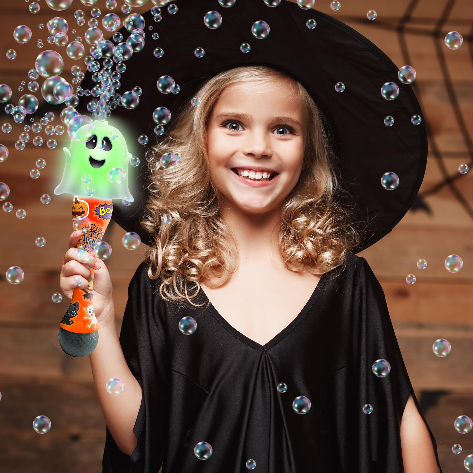 Foto 3 pulgar | Bubble Wand Artcreativity Halloween, 14 Cm, Con Led Y Música, Paquete De 2 - Venta Internacional.