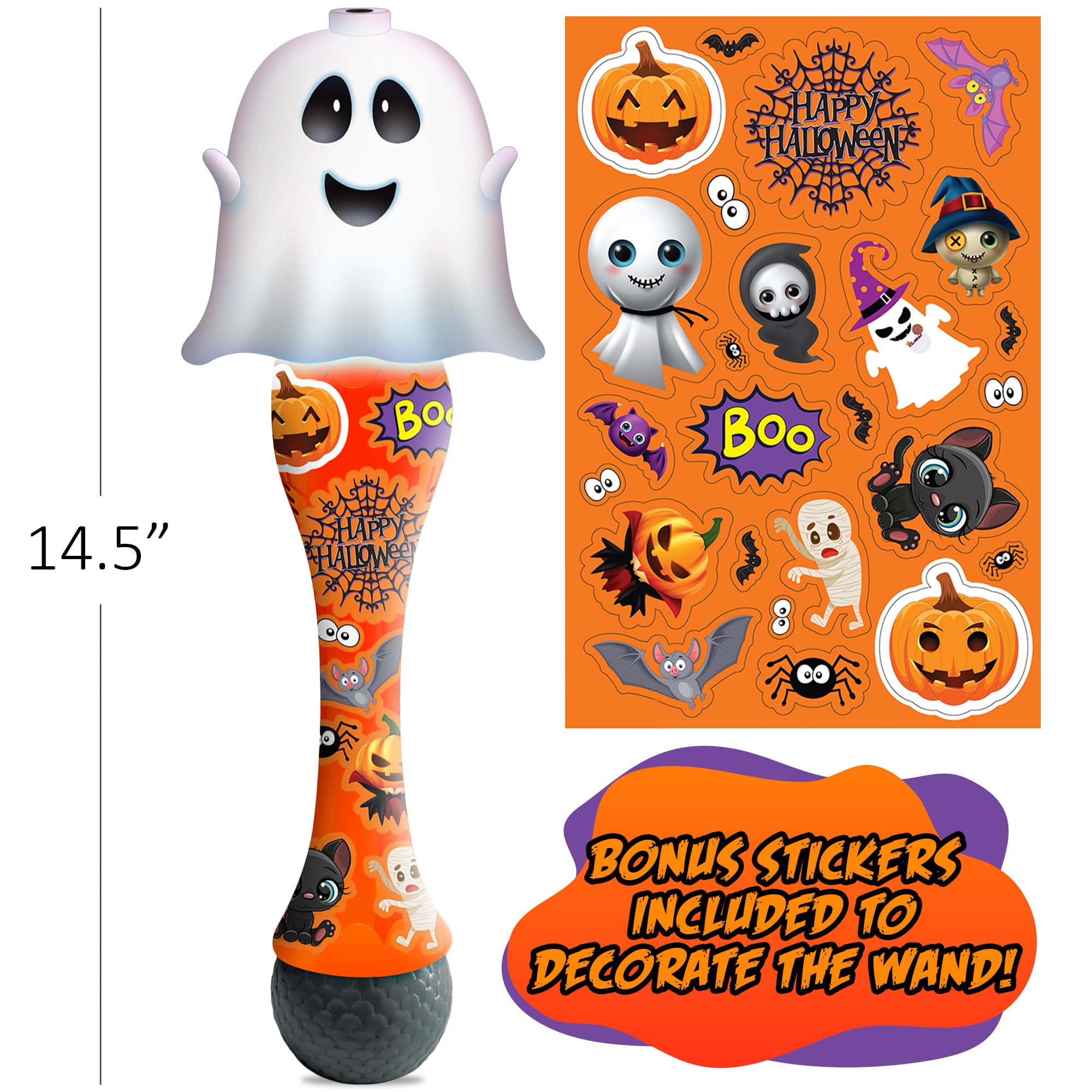 Foto 4 pulgar | Bubble Wand Artcreativity Halloween, 14 Cm, Con Led Y Música, Paquete De 2 - Venta Internacional.
