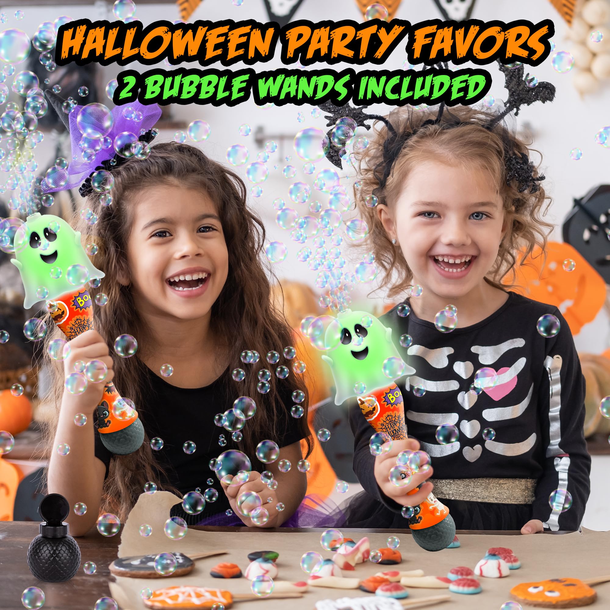 Foto 5 pulgar | Bubble Wand Artcreativity Halloween, 14 Cm, Con Led Y Música, Paquete De 2 - Venta Internacional.