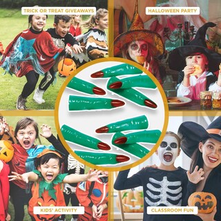 Foto 6 | Accesorio Para Halloween Amscan Plastic Witch Finger, Color Verde - Venta Internacional.