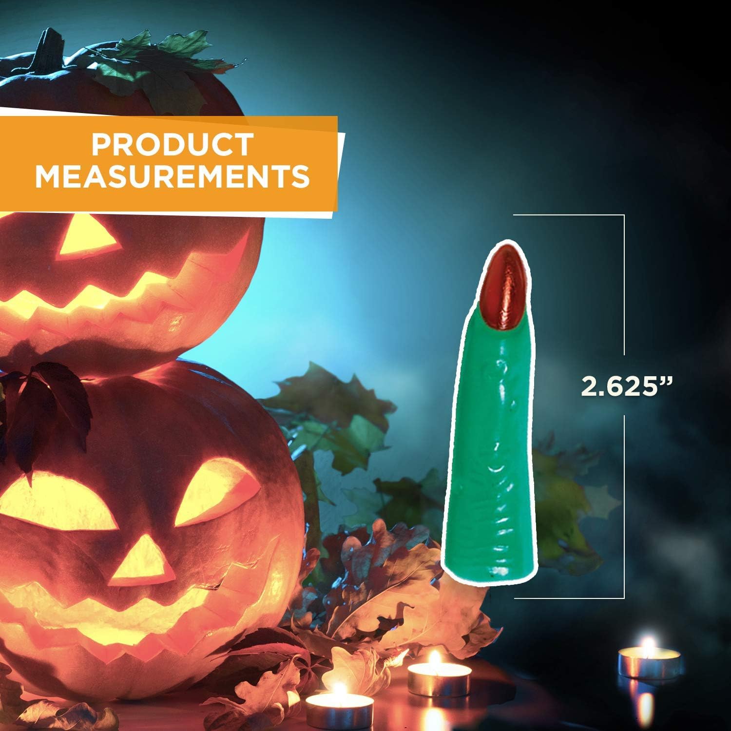 Foto 8 pulgar | Accesorio Para Halloween Amscan Plastic Witch Finger, Color Verde - Venta Internacional.