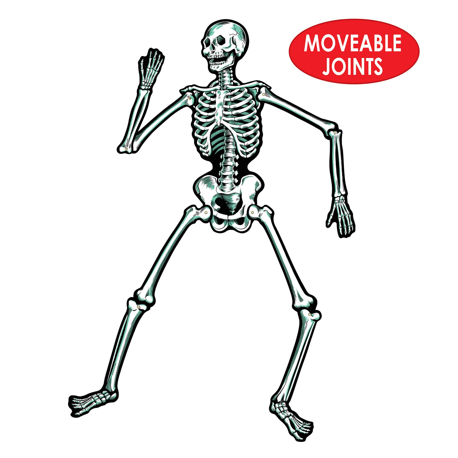 Foto 2 | Jointed Skeletons Beistle, 22 Cm, 2 Unidades Por Paquete Para Fiesta De Halloween - Venta Internacional.