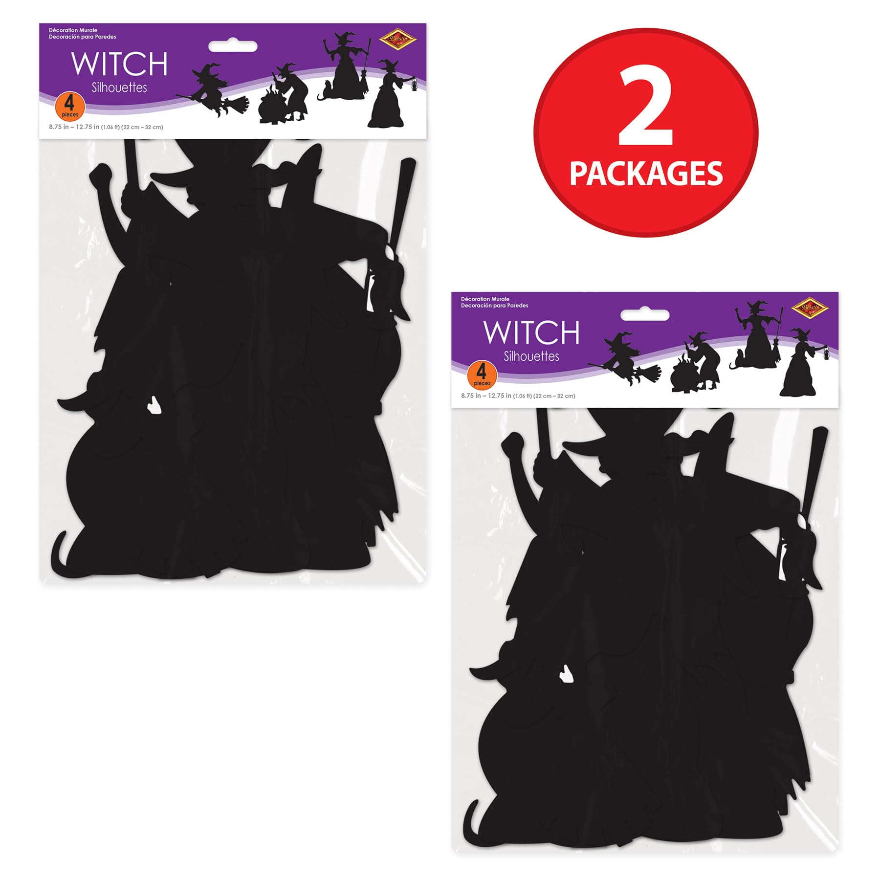 Foto 6 pulgar | Decoraciones Para Fiestas De Halloween Con Forma De Beistle, Diseño De Bruja Negra - Venta Internacional.