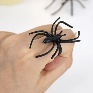 Foto 3 | Anillo De Plástico Con Forma De Araña Amscan Creepy Crawly Para Halloween, Paquete De 30 - Venta Internacional.
