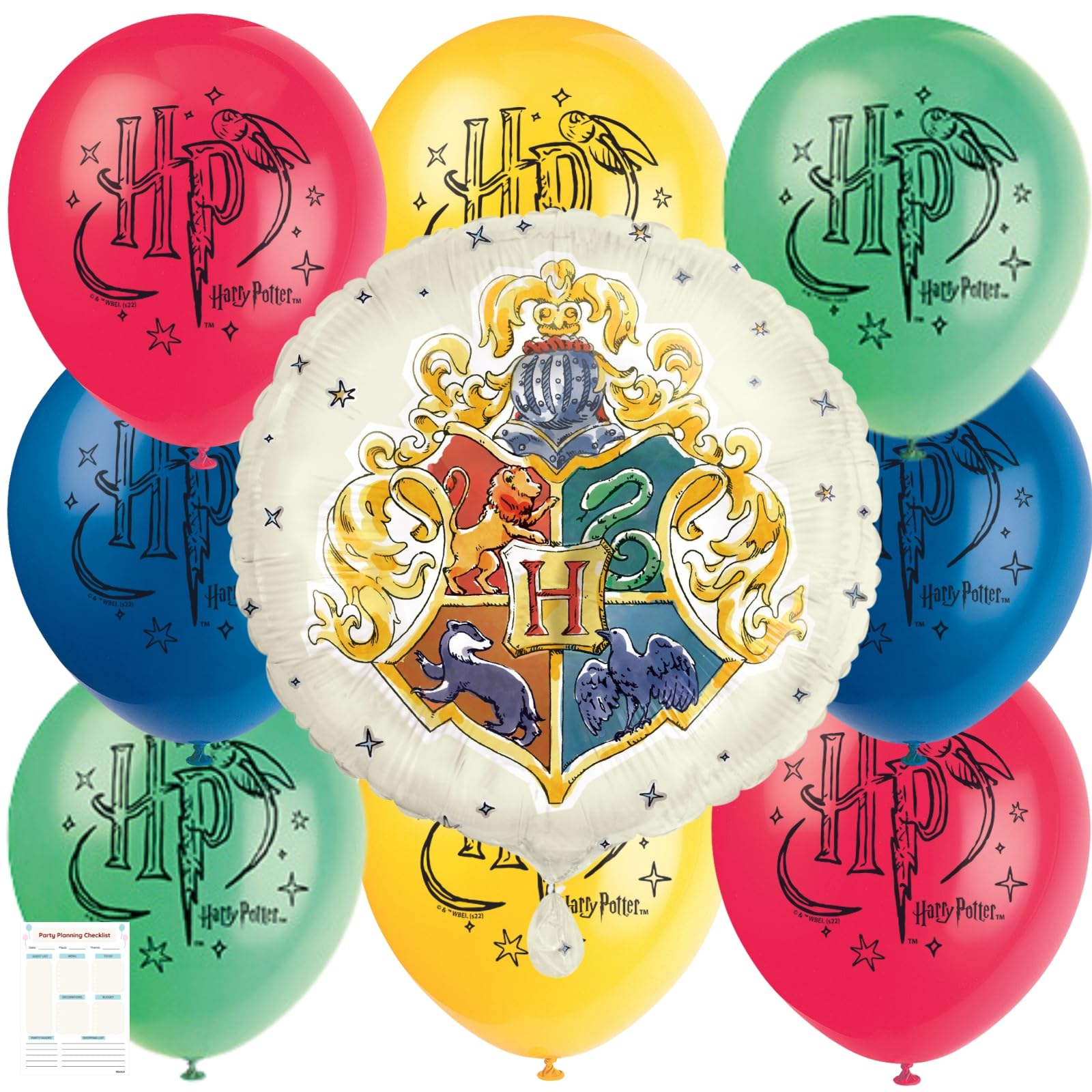 Foto 2 pulgar | Paquete De Globos Únicos De Látex De Harry Potter 8 De 30 Cm Y 1 Lámina De 45 Cm - Venta Internacional.