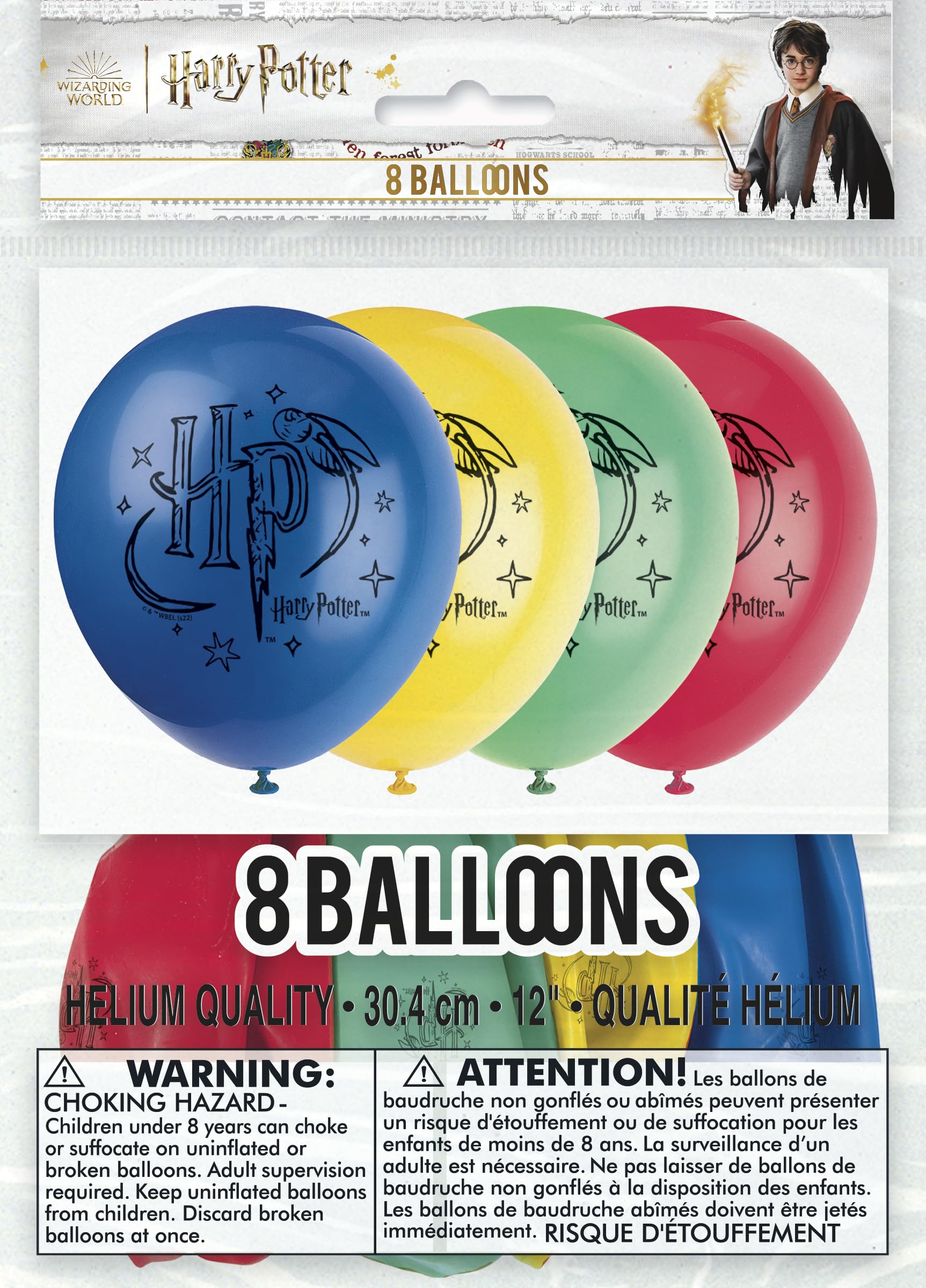 Foto 7 pulgar | Paquete De Globos Únicos De Látex De Harry Potter 8 De 30 Cm Y 1 Lámina De 45 Cm - Venta Internacional.