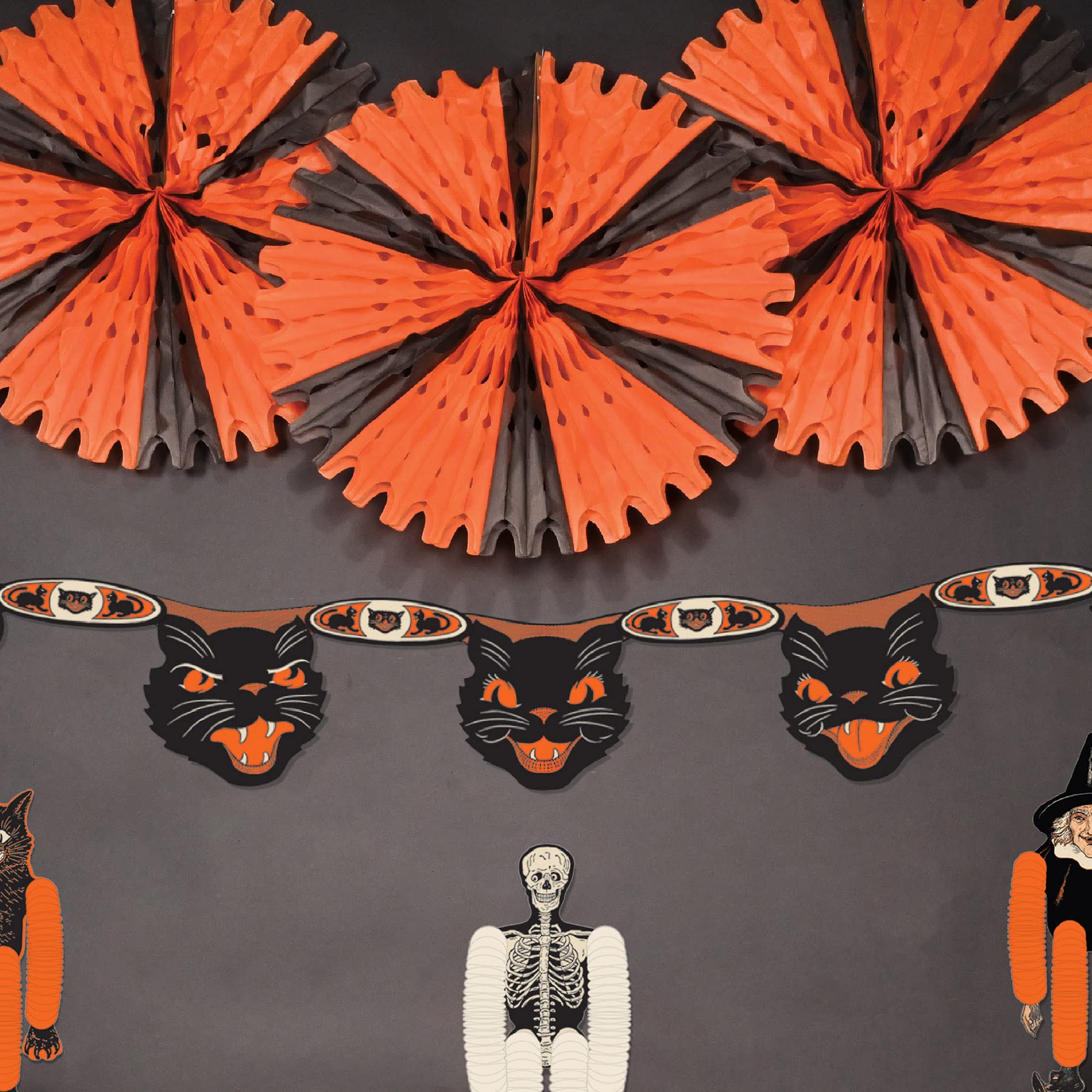 Foto 3 pulgar | Tissue Fan Beistle Naranja Y Negro Para Fiesta De Halloween - Venta Internacional.