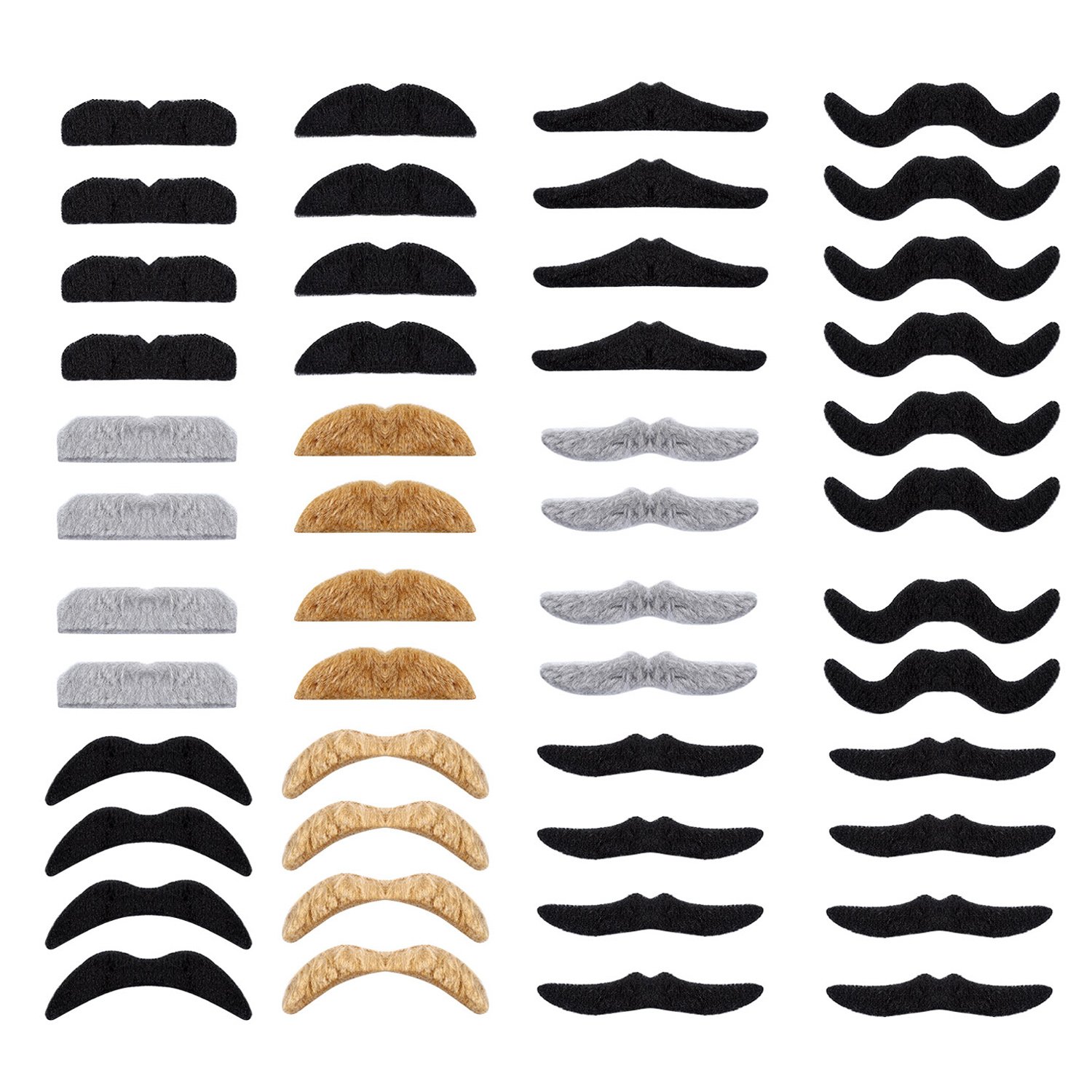 Foto 2 pulgar | Set De Bigotes Falsos Whaline Novelty, 48 Piezas, Para Fiesta De Disfraces - Venta Internacional.