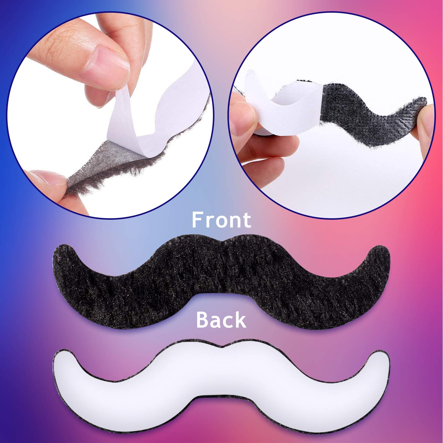 Foto 4 pulgar | Set De Bigotes Falsos Whaline Novelty, 48 Piezas, Para Fiesta De Disfraces - Venta Internacional.