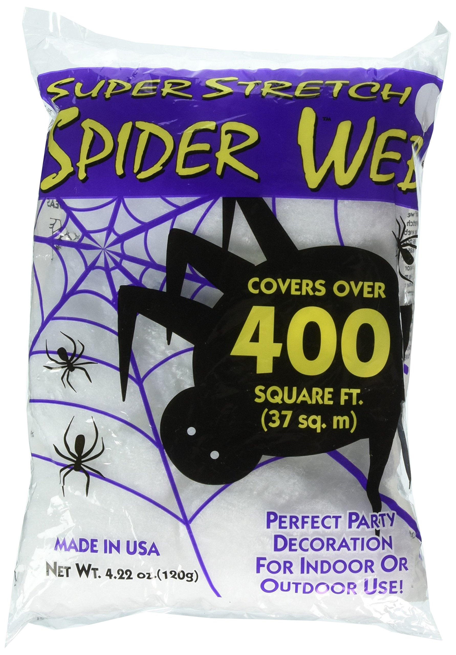 Foto 2 pulgar | Spider Web Fun World Super Stretch 400 M²  Blanco/multicolor - Venta Internacional.