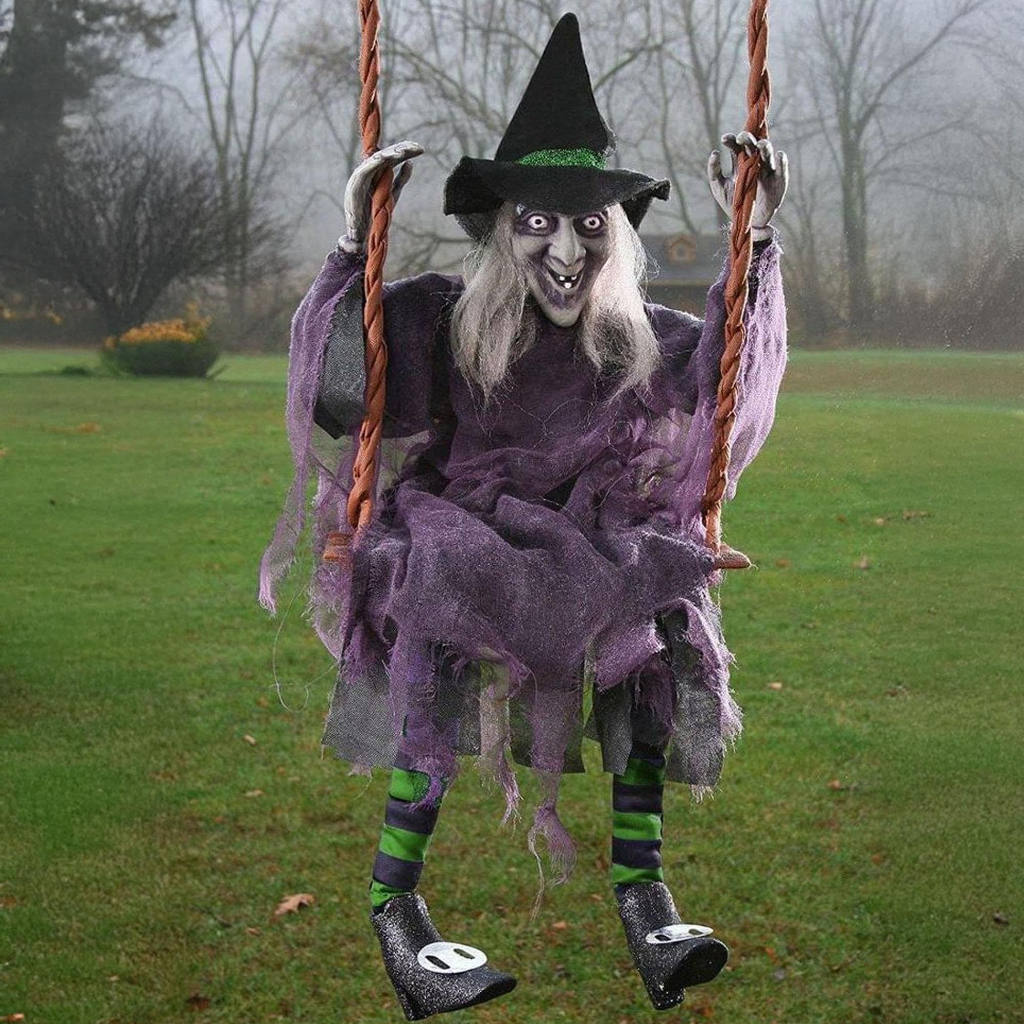 Foto 3 pulgar | Decoración De Halloween Fun World Swinging Witch  91 Cm De Altura - Venta Internacional.