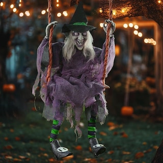 Foto 3 | Decoración De Halloween Fun World Swinging Witch 91 Cm De Altura - Venta Internacional.