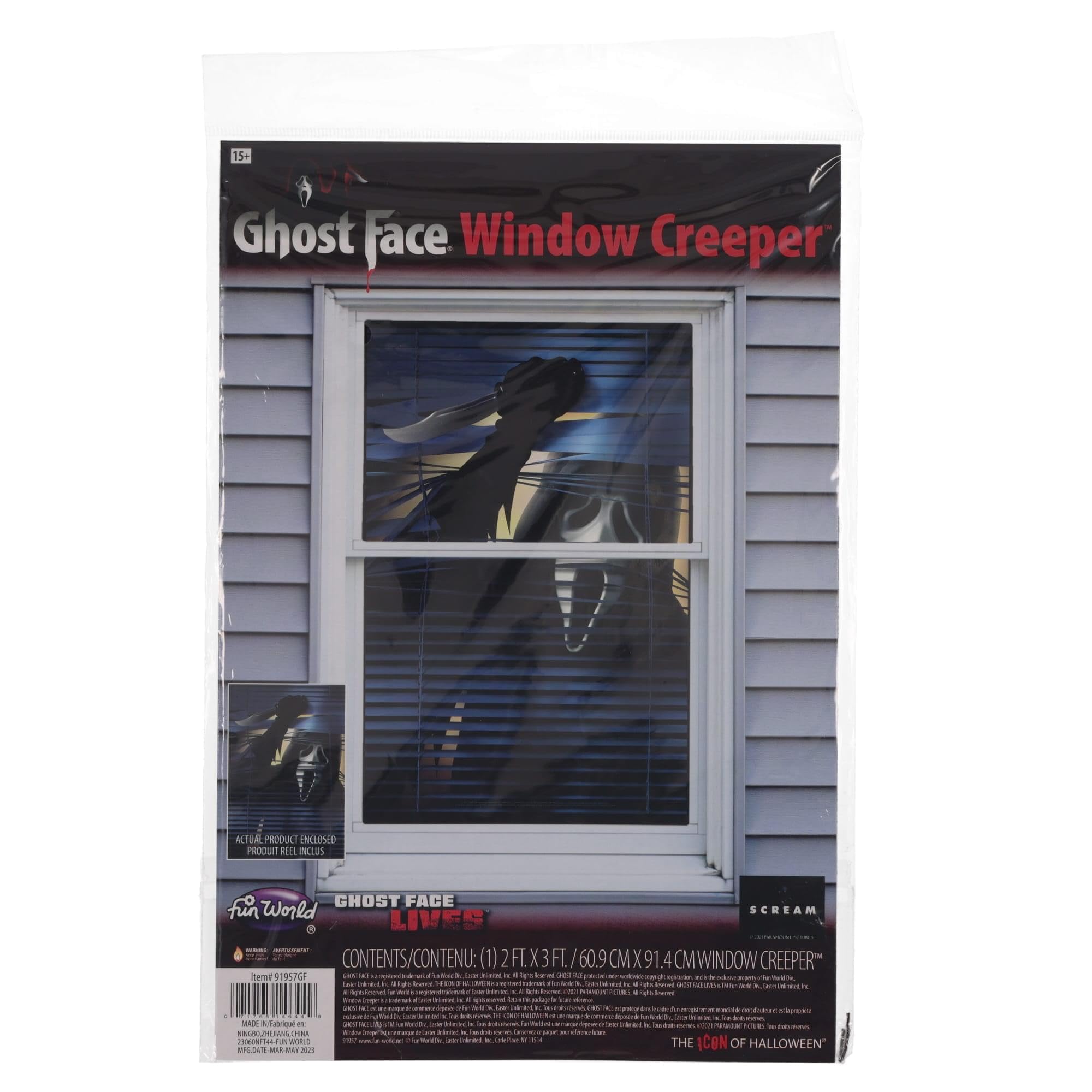 Foto 3 pulgar | Decoration Fun World - Enredadera Para Ventanas Con Forma De Fantasma (60 X 90 Cm) - Venta Internacional.