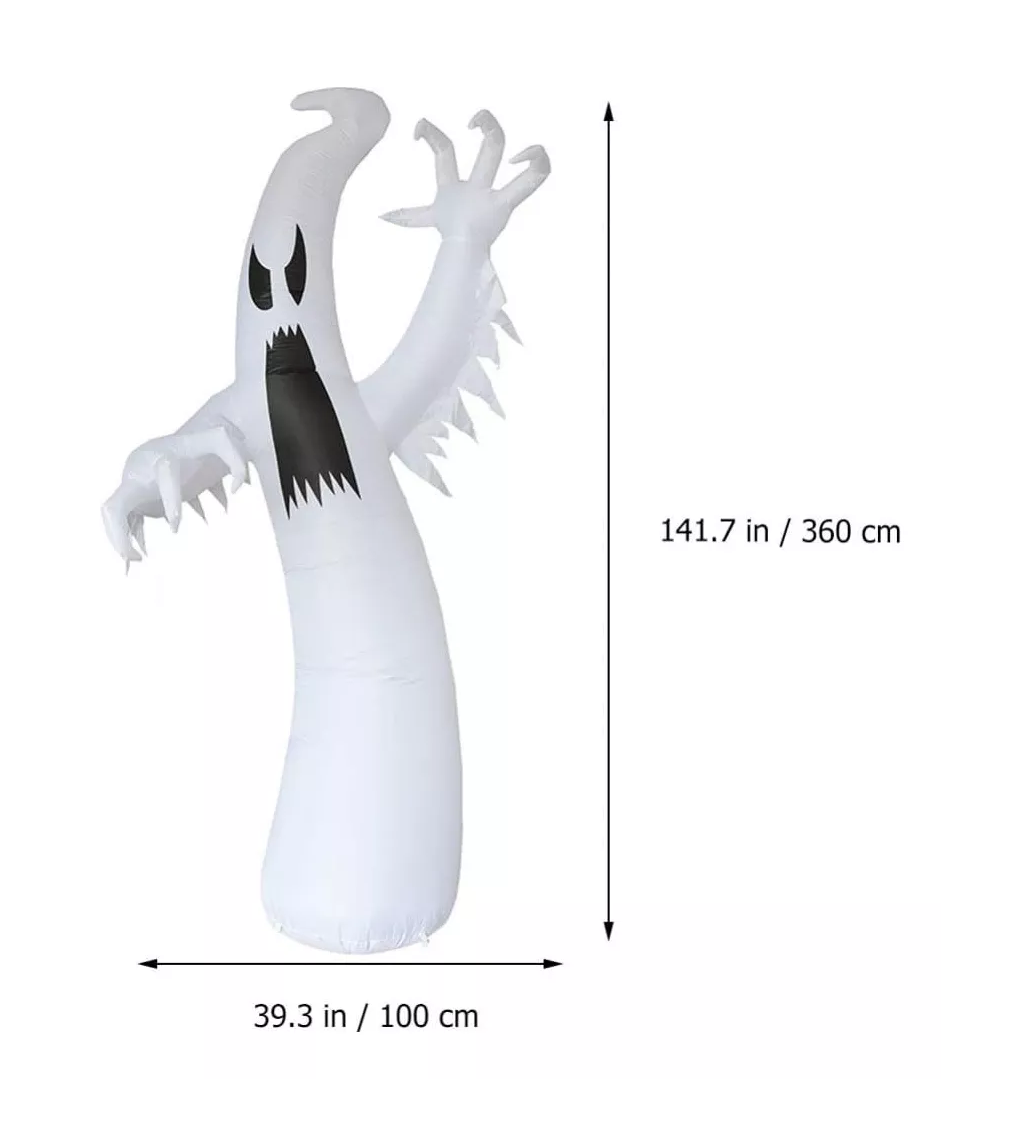 Foto 6 pulgar | Fantasma Inflable BELUG para Halloween 12 Pies y 3/6 M Blanco