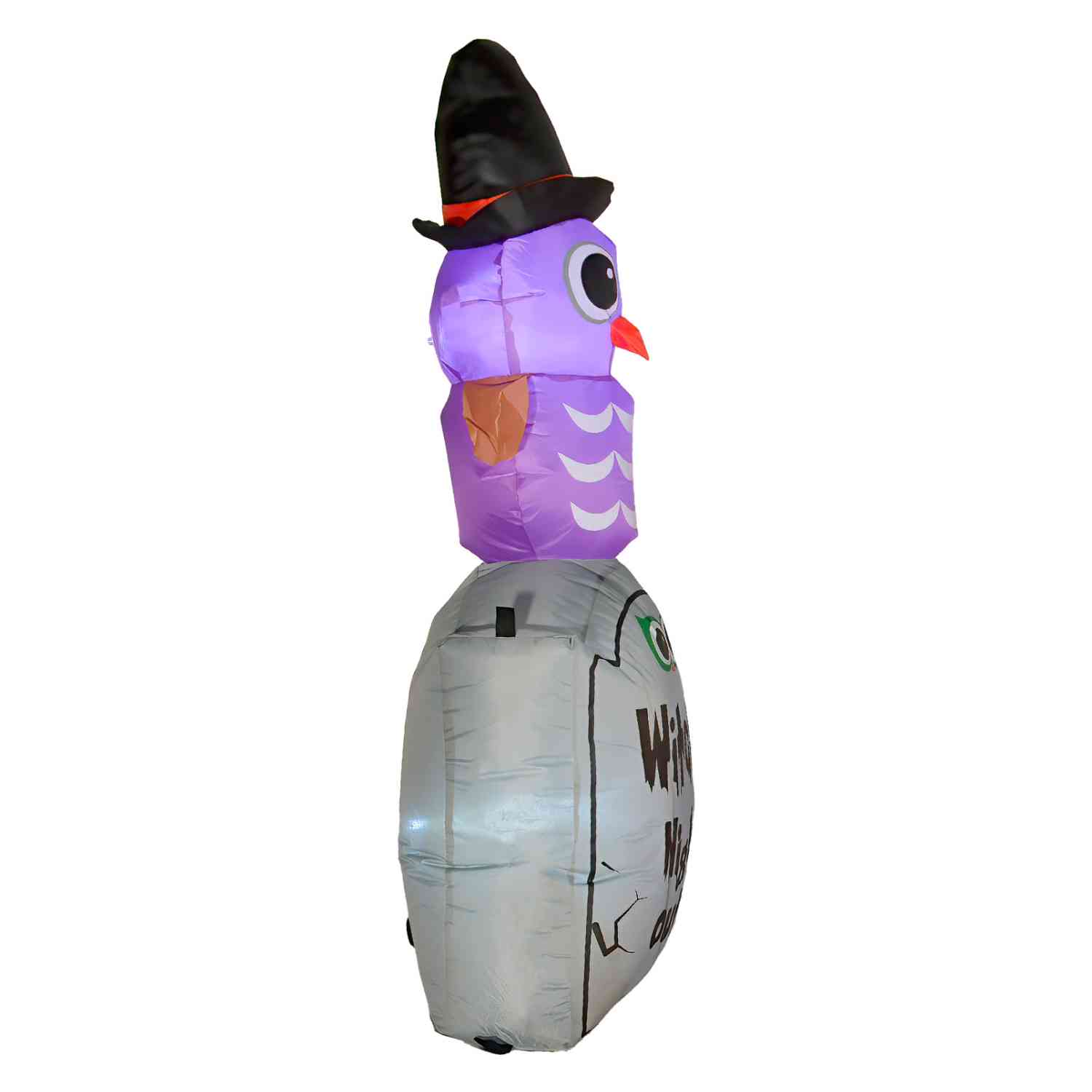 Foto 5 pulgar | Inflable Halloween Buho Tumba Led 120 Cm