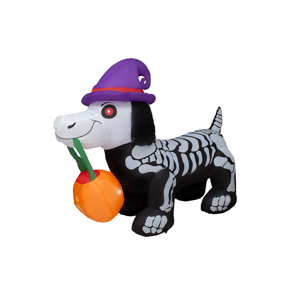 Inflable Halloween Perro Fantasma Con Luz Decorativo 1.50mts $1,329