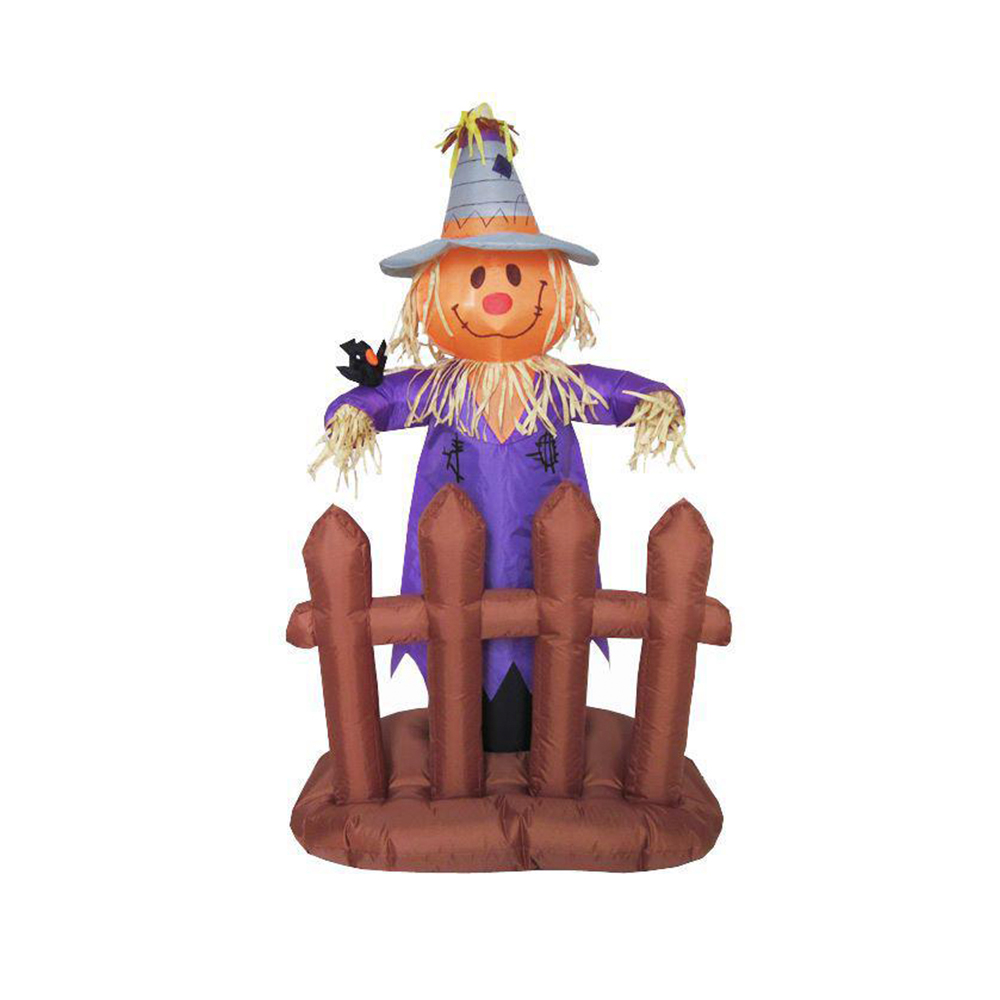 Inflable Halloween Espantapajaros Con Luz Decorativo 1.80mts