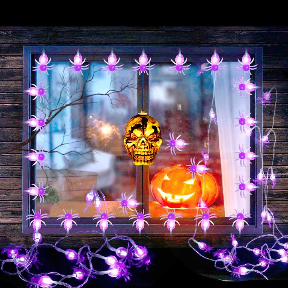 Foto 5 pulgar | Cadena De Luces Spider, 30 Luces Led Para Halloween - Venta Internacional.
