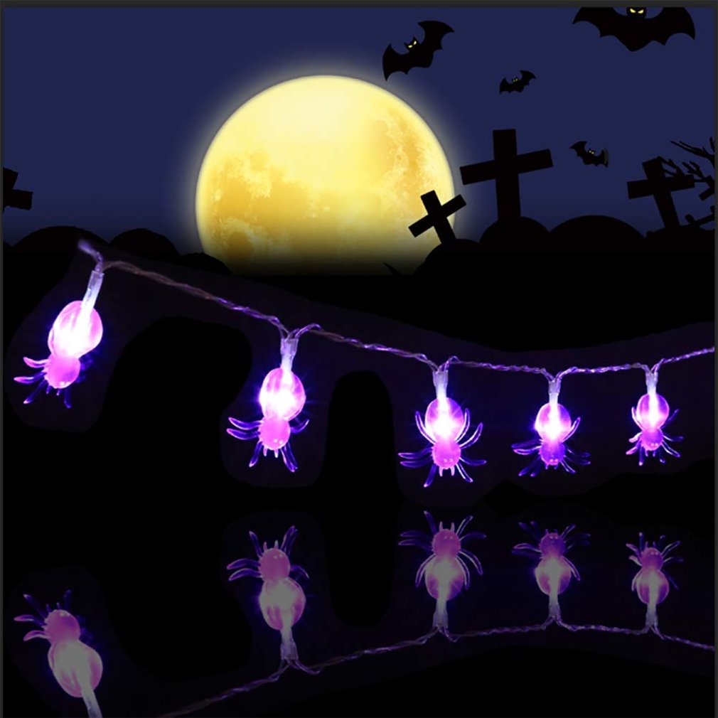 Foto 6 pulgar | Cadena De Luces Spider, 30 Luces Led Para Halloween - Venta Internacional.
