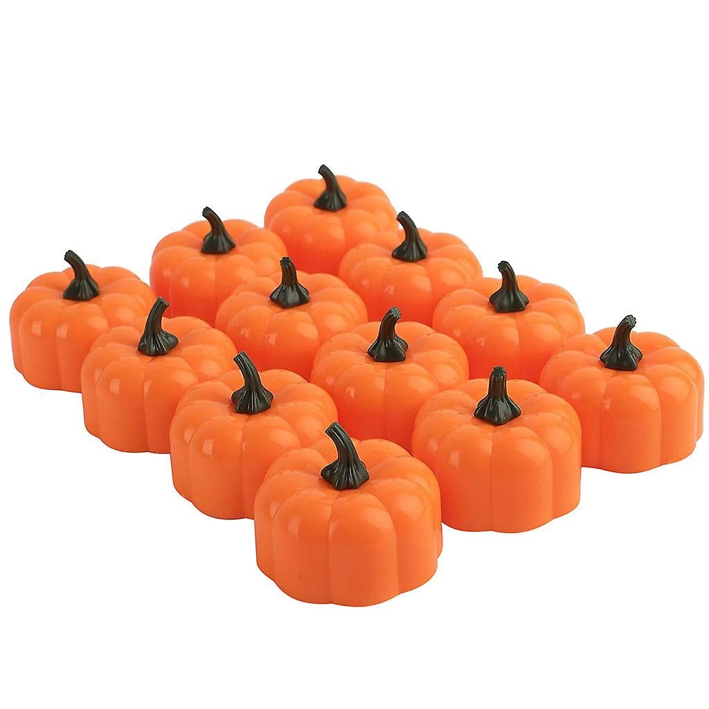 Lámpara Led Con Forma De Calabaza Huoguo Para Decoración De Fiesta De Halloween (12 Unidades) - Venta Internacional. $496