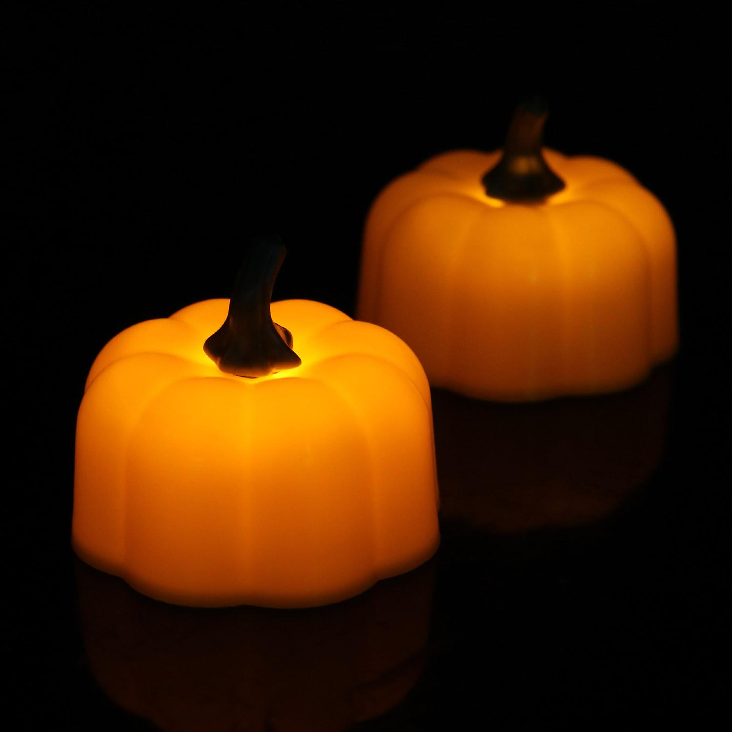 Foto 4 pulgar | Lámpara Led Con Forma De Calabaza Huoguo Para Decoración De Fiesta De Halloween (12 Unidades) - Venta Internacional.