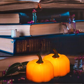 Foto 4 | Lámpara Led Con Forma De Calabaza Huoguo Para Decoración De Fiesta De Halloween (12 Unidades) - Venta Internacional.
