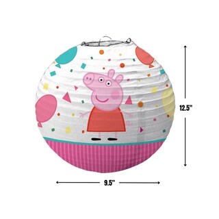 Foto 2 | Juego De 3 Linternas De Papel Amscan Con Tema De Peppa Pig, 9,5 X 12,5 Cm - Venta Internacional.