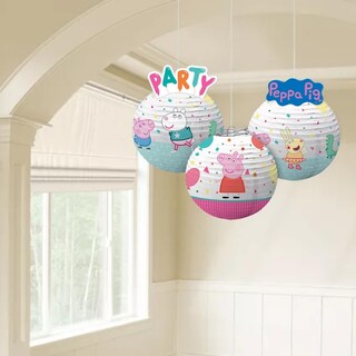 Foto 3 | Juego De 3 Linternas De Papel Amscan Con Tema De Peppa Pig, 9,5 X 12,5 Cm - Venta Internacional.