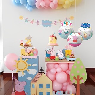 Foto 4 | Juego De 3 Linternas De Papel Amscan Con Tema De Peppa Pig, 9,5 X 12,5 Cm - Venta Internacional.