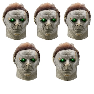Foto 1 | Kit 5 Máscaras Michael Myers Látex Realista Con Ojos Led 3 Modos Halloween Adulto Baterías Incluidas Talla Universal