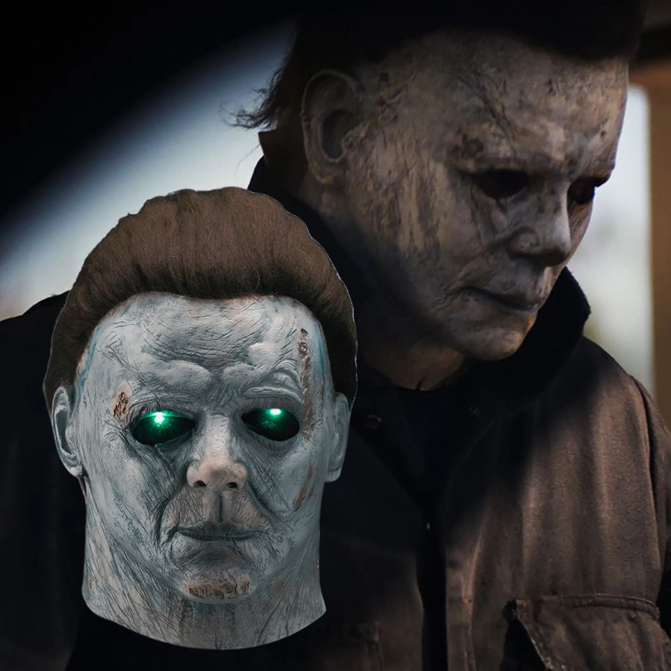 Foto 9 pulgar | Kit 5 Máscaras Michael Myers Látex Realista Con Ojos Led 3 Modos Halloween Adulto Baterías Incluidas Talla Universal