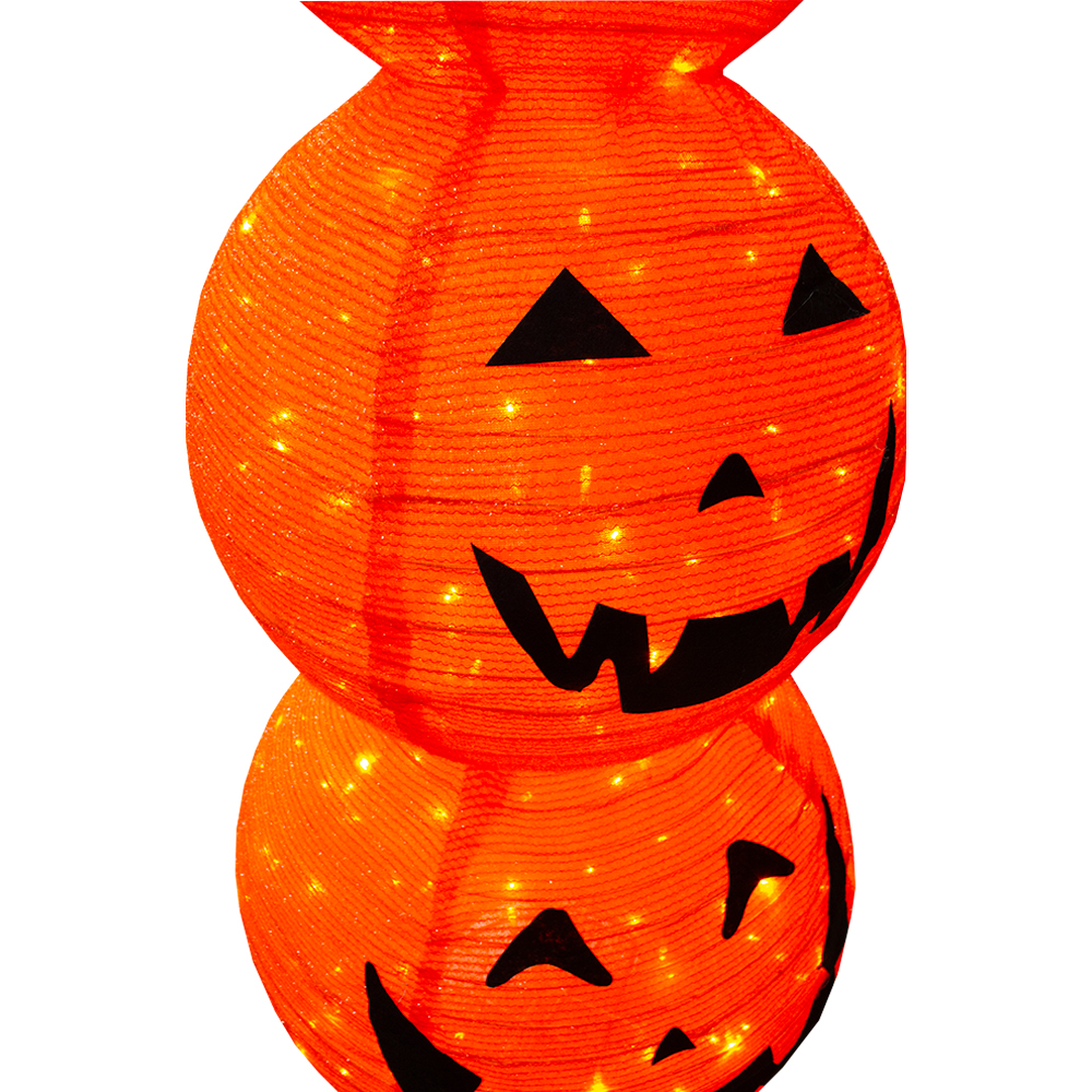 Foto 5 pulgar | Decoración de Halloween Calabazas de Tela Luz Led 1.50 Metros