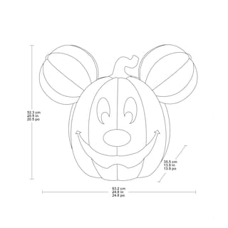 Foto 4 | Figura Decorativa De Halloween Disney Con Forma De Calabaza