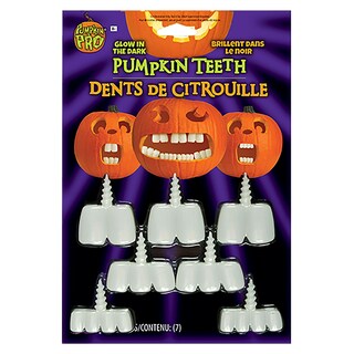 Foto 3 | Kit De Accesorios Para Halloween Con Forma De Calabaza Fun World Buck Teeth - Venta Internacional.
