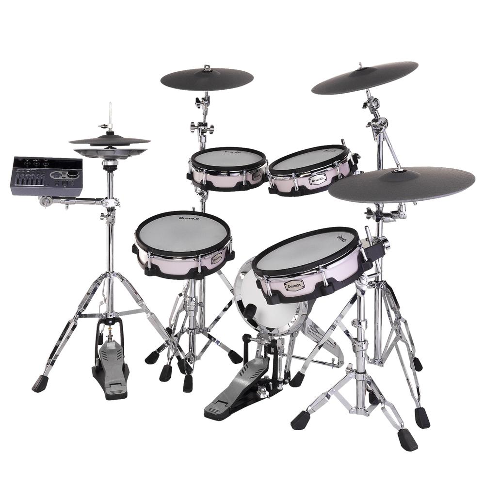 Foto 5 pulgar | Set De Batería Electrónica 9 Pzs Drumco Platinum -  Pk Color Rosa