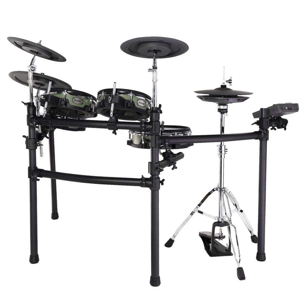 Foto 3 pulgar | Set De Batería Electrónica Drumco Titanium Ii – Gn Color Verde 9 Pzs