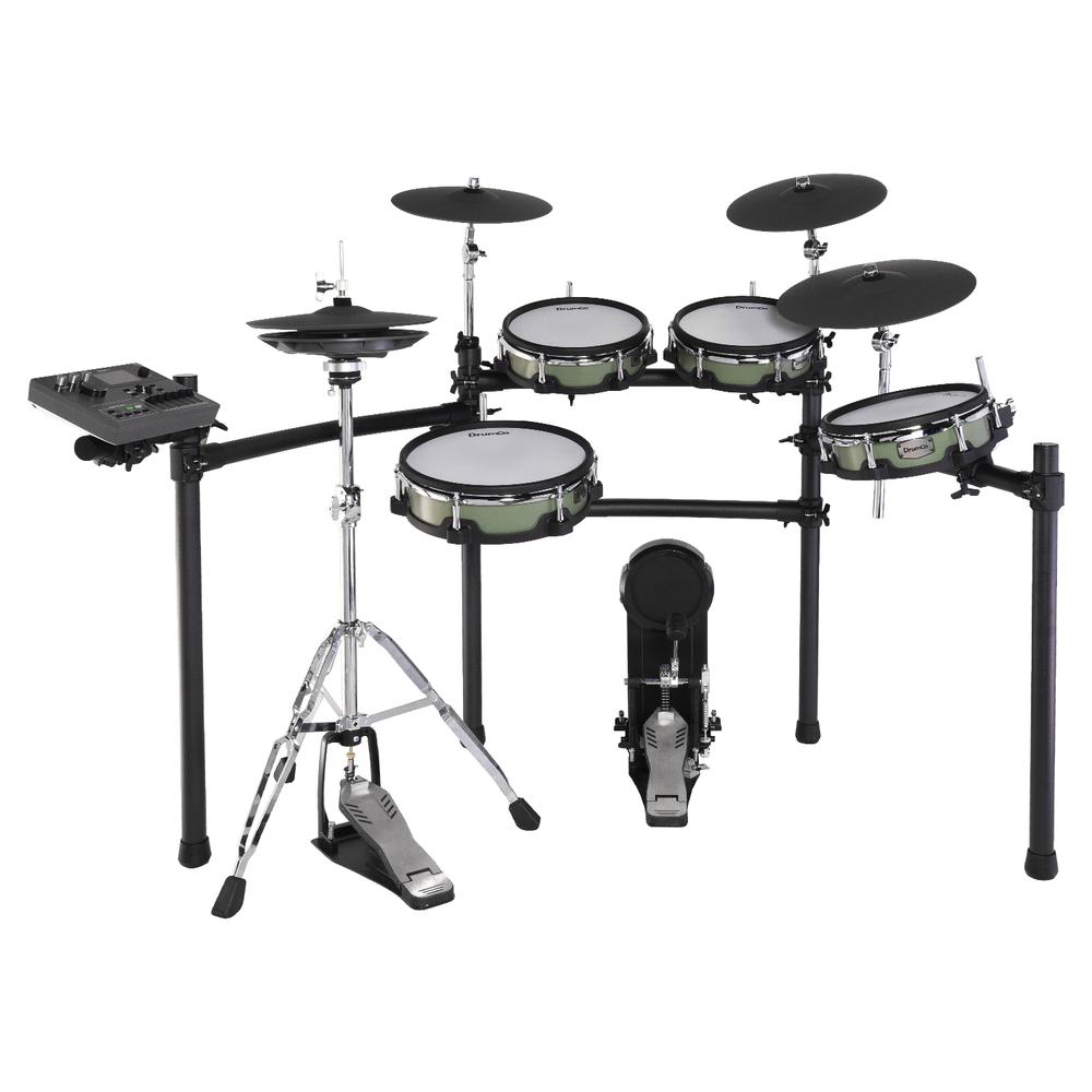 Foto 4 pulgar | Set De Batería Electrónica Drumco Titanium Ii – Gn Color Verde 9 Pzs