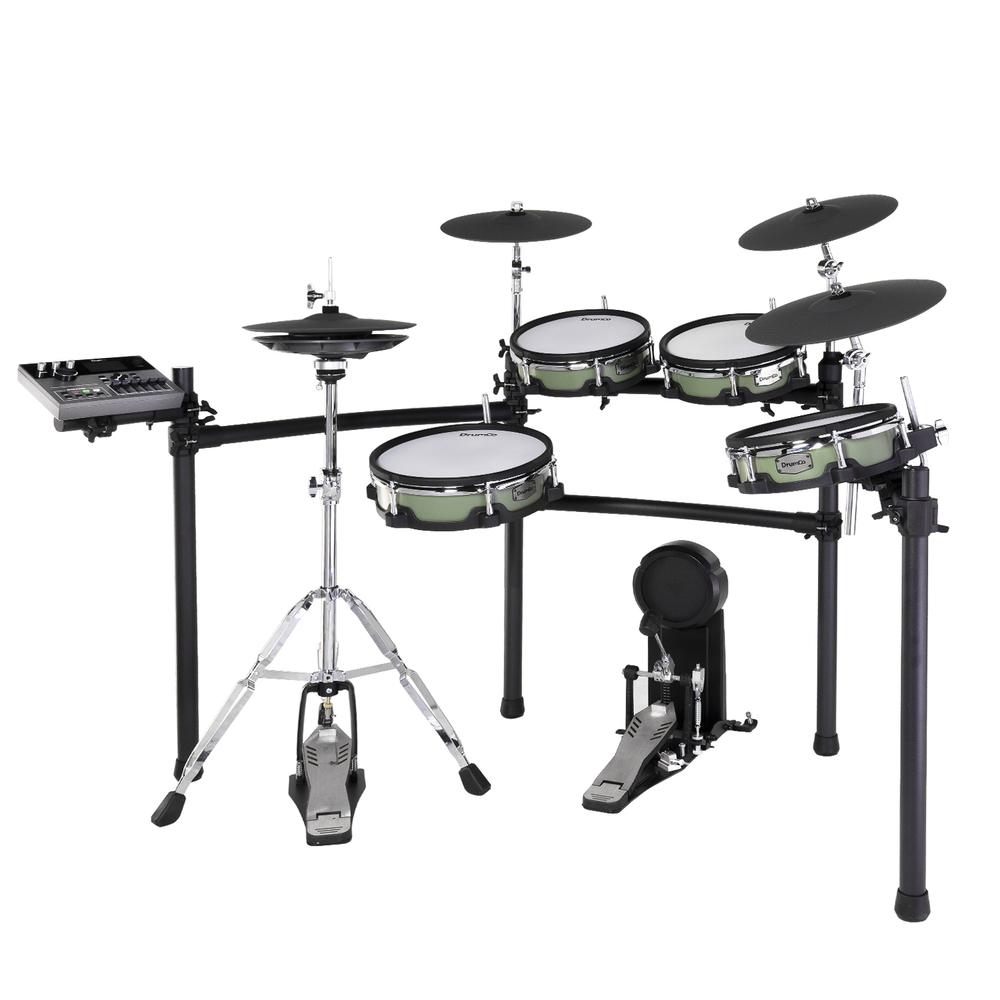 Foto 5 pulgar | Set De Batería Electrónica Drumco Titanium Ii – Gn Color Verde 9 Pzs