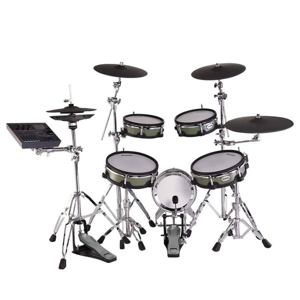 Foto 4 pulgar | Set De Batería Electrónica Drumco Platinum -  Gn Color Verde 9 Pzs