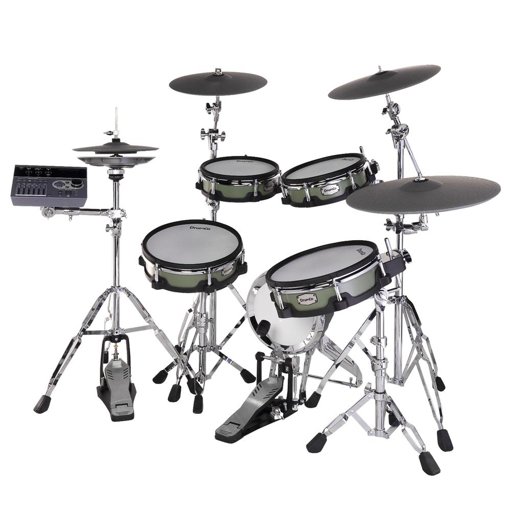 Foto 5 pulgar | Set De Batería Electrónica Drumco Platinum -  Gn Color Verde 9 Pzs