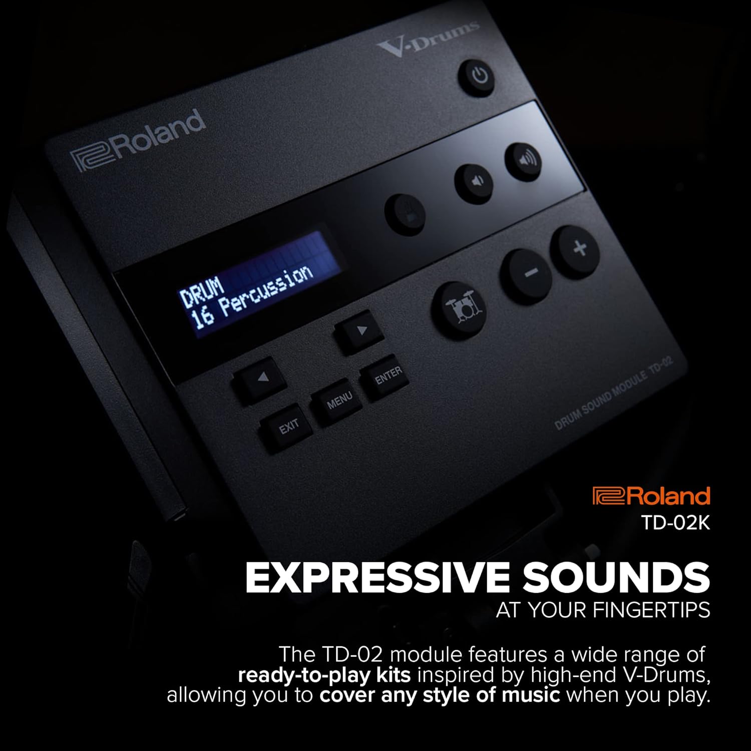 Foto 7 pulgar | Batería Electrónica Roland Td02kv