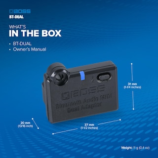 Foto 2 | Adaptador Dual Midi De Audio Bluetooth Boss Bt-dual - Venta Internacional.