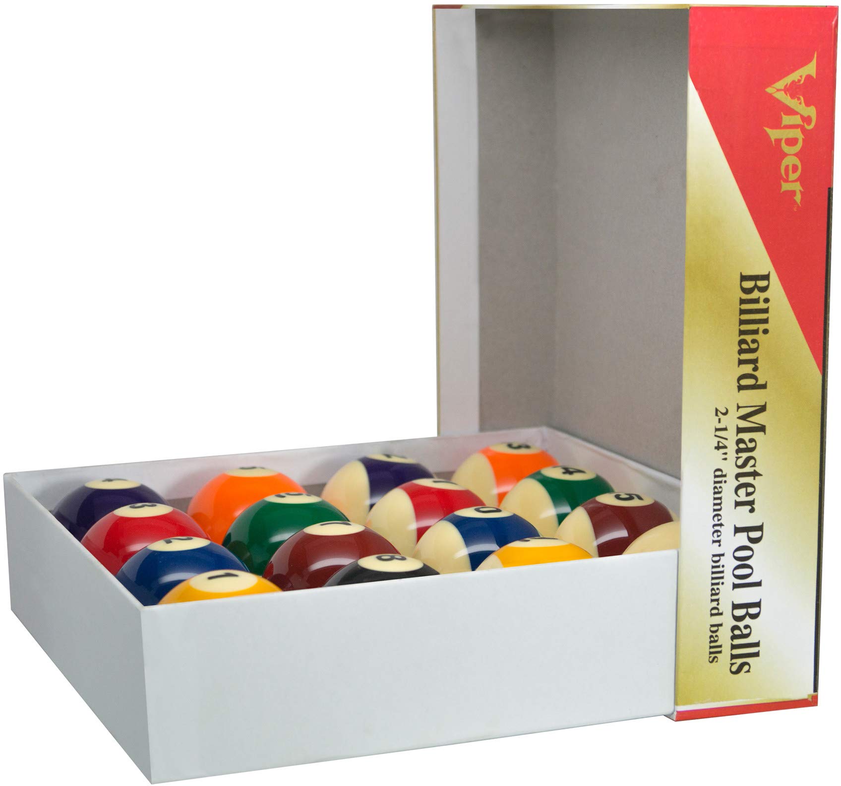 Foto 4 pulgar | Bolas De Billar Viper Billiard Master 2-1/4, Tamaño Reglamentario - Venta Internacional.